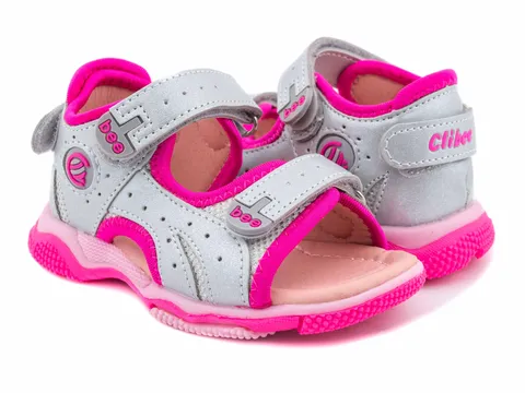 Босоніжки дитячі Clibee A-8-2 silver-peach 25-30 по- розмірно