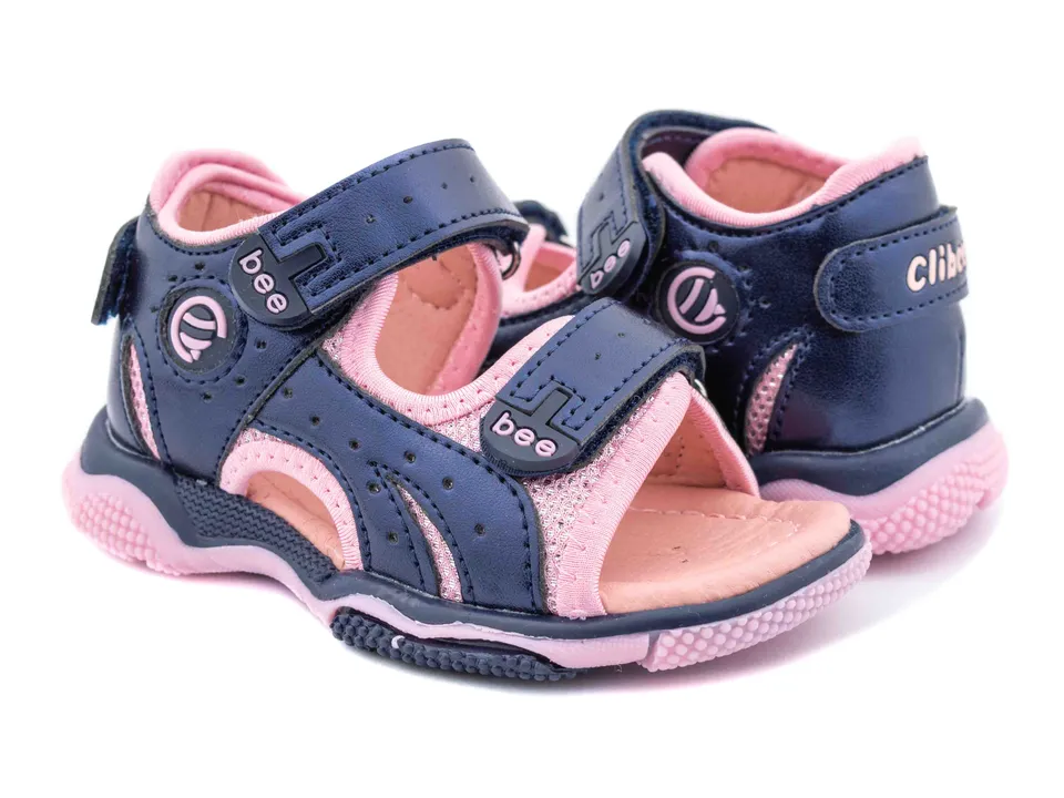 Босоніжки дитячі Clibee A-8 d blue-pink (peach) 25-30 по- розмірно — Clibee (Клібі)