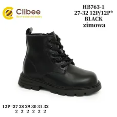 Ботинки детские Clibee HB763-1 black 27-32 — Clibee (Клиби) — фото 2