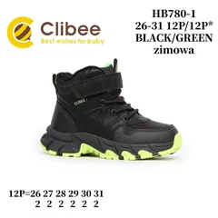Черевики дитячі Clibee HB780-1 black-green 26-31 — Clibee (Клібі) — фото 2