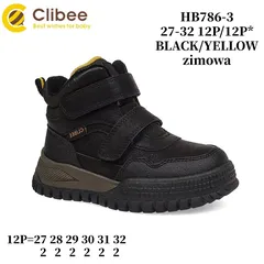 Черевики дитячі Clibee HB786-3 black-yellow 27-32 — Clibee (Клібі) — фото 2