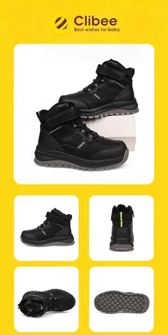 Черевики дитячі Clibee HC779-1 black 32-37 — Clibee (Клібі) — фото 3