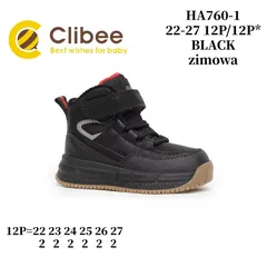 Черевики зимові Clibee HA760-1 black 22-27 — Clibee (Клібі) — фото 2
