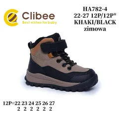 Черевики зимові Clibee HA782-4 khaki-black 22-27 — Clibee (Клібі) — фото 2