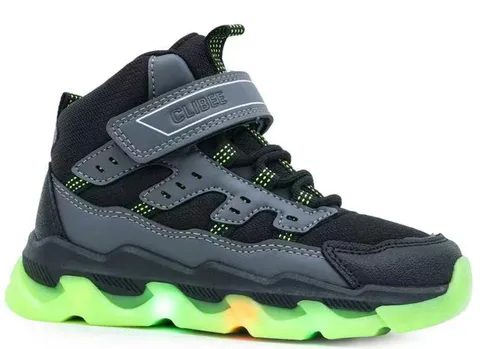 Хайтопи дитячі Clibee KB742-1 grey-green 26-31 LED