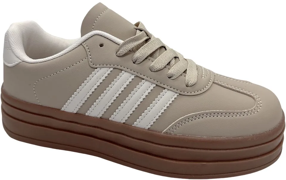 Кросівки Clibee AD672 khaki-beige 36-41 по-розмірно — Clibee (Клібі)