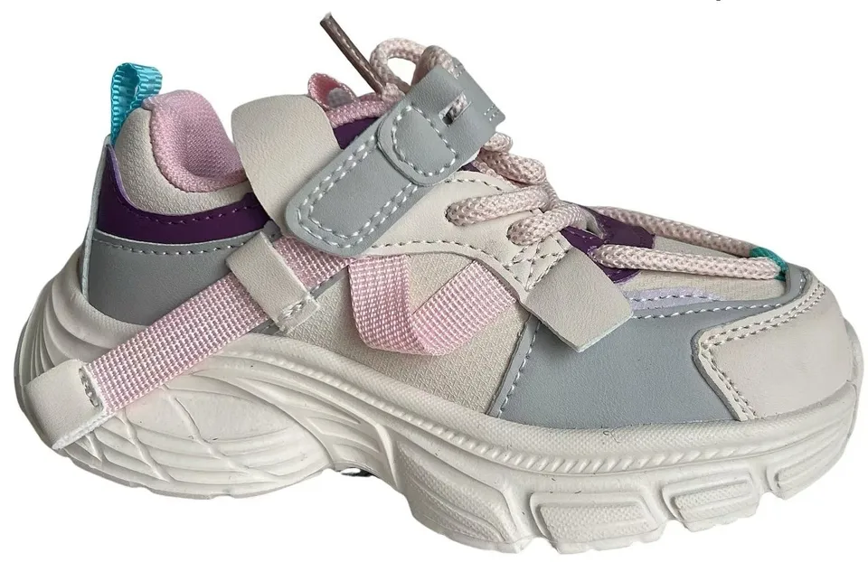 Кросівки дитячі Clibee EA386 l.grey-pink 22-27 — Clibee (Клібі)
