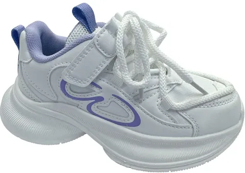 Кроссовки детские Clibee EB361-2 white-purple 27-32