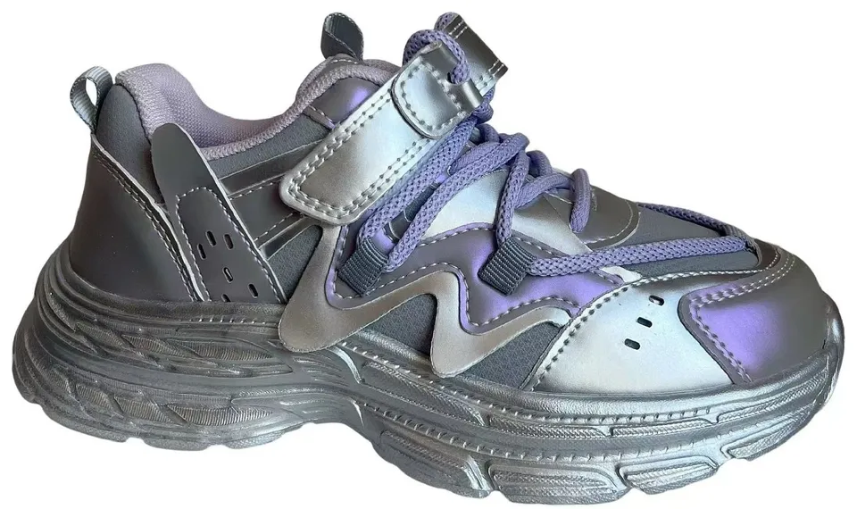 Кросівки дитячі Clibee EB387 silvery-l.purple 27-32 — Clibee (Клібі)