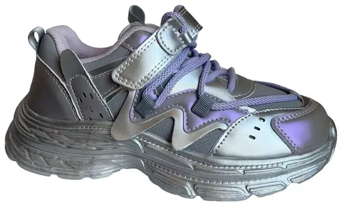 Кросівки дитячі Clibee EB387 silvery-l.purple 27-32