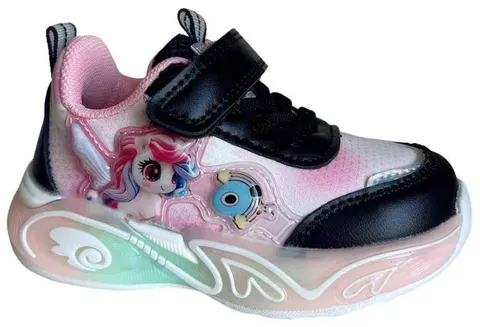 Кросівки дитячі Clibee LA1175-1 black-pink 22-27