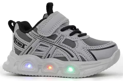 Кросівки дитячі Clibee LA3332-2 grey-black 22-26 LED