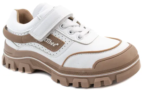 Кросівки дитячі Clibee LC100 white-khaki 32-37